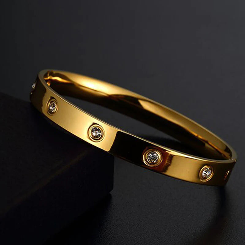 Lustre Stone Bracelet – 18K Gold Plated
