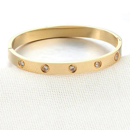 Lustre Stone Bracelet – 18K Gold Plated