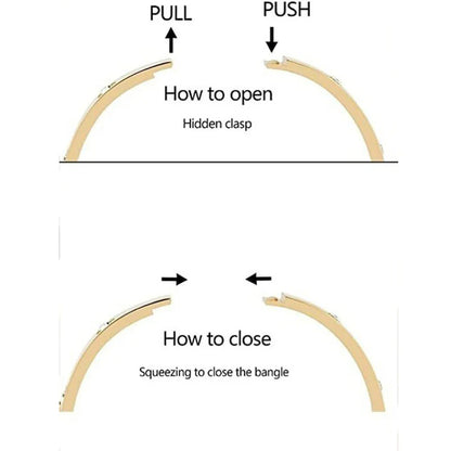 Lustre Stone Bracelet – 18K Gold Plated