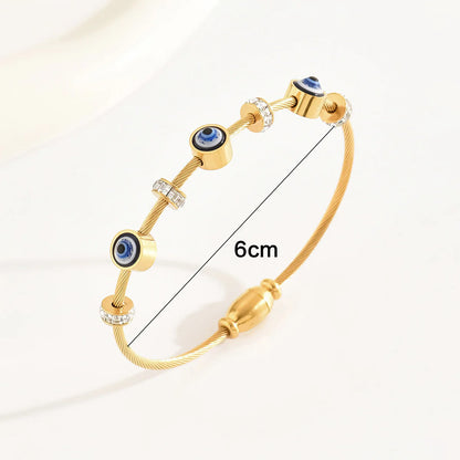Evil Eye Charm Bracelet – 18K Gold Plated