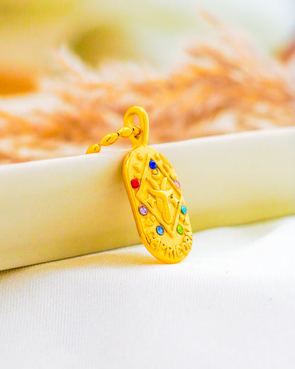 Capricorn Zodiac Pendant Necklace - 18K Gold Plated