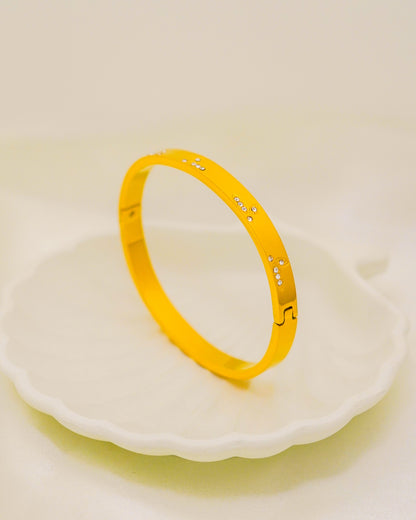 Dewdrop Leaf Bracelet - 18K Gold Plated