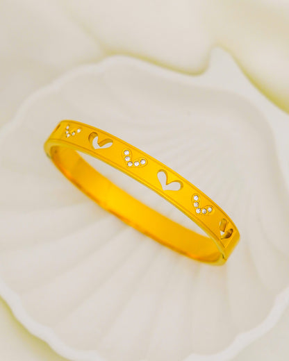 Golden Heartbeat Bracelet - 18K Gold Plated