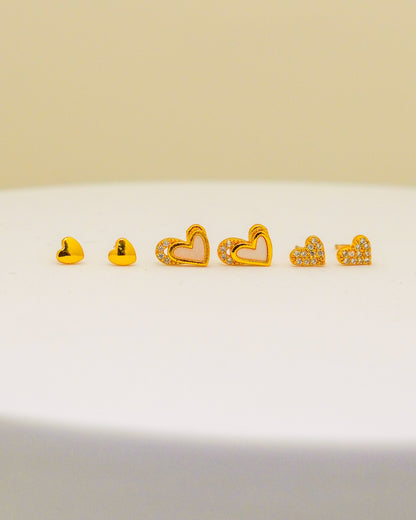 Everyday Love Spark Set (Pack of 3) – 18K Gold Plated