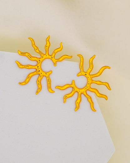Sunshine Earrings - 18K Gold Plated