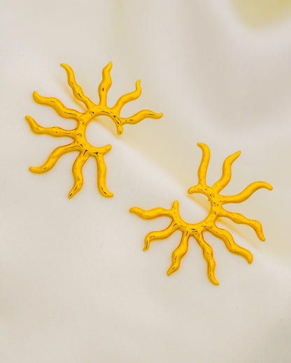 Sunshine Earrings - 18K Gold Plated