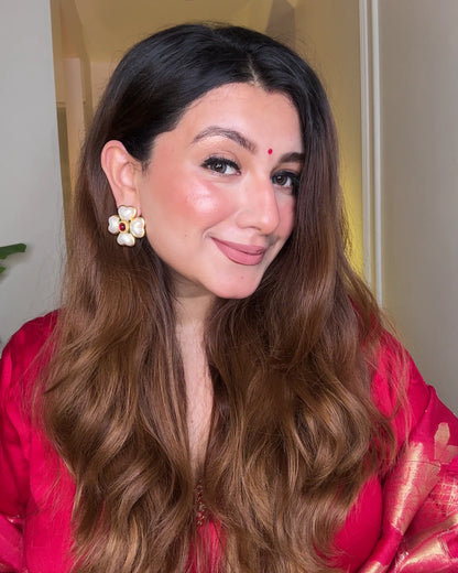 Rudra Bloom Earrings – 18K Gold Plated