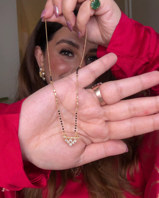 Divine Glow Mangalsutra – 18K Gold Plated