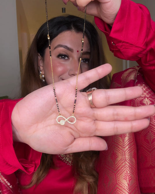Infinity Love Mangalsutra – 18K Gold Plated