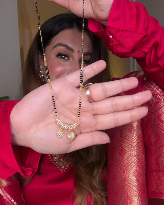 Twin Aura Mangalsutra – 18K Gold Plated