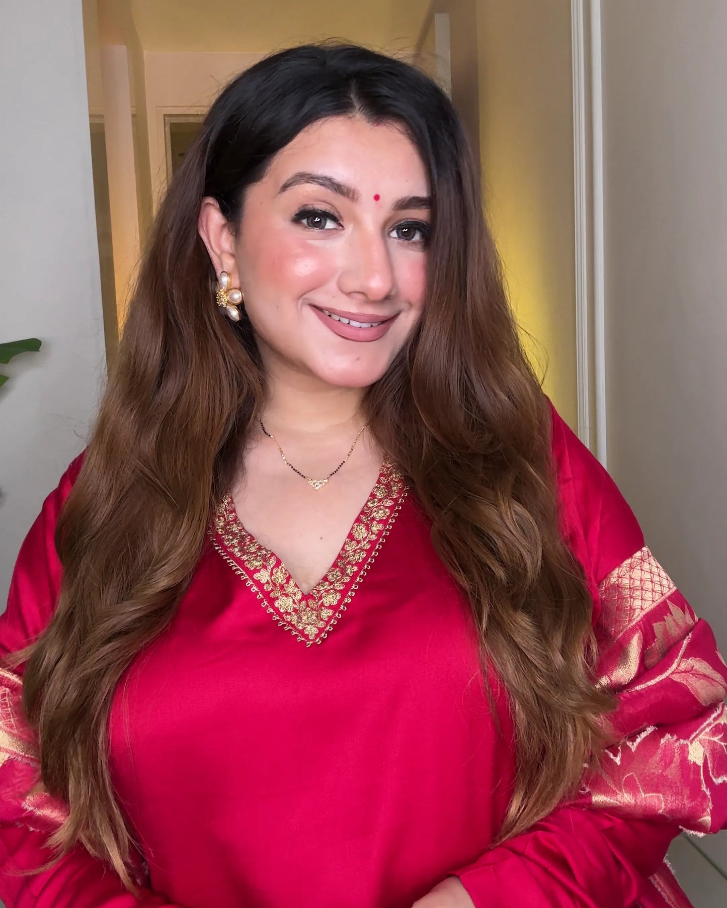 Divine Glow Mangalsutra – 18K Gold Plated