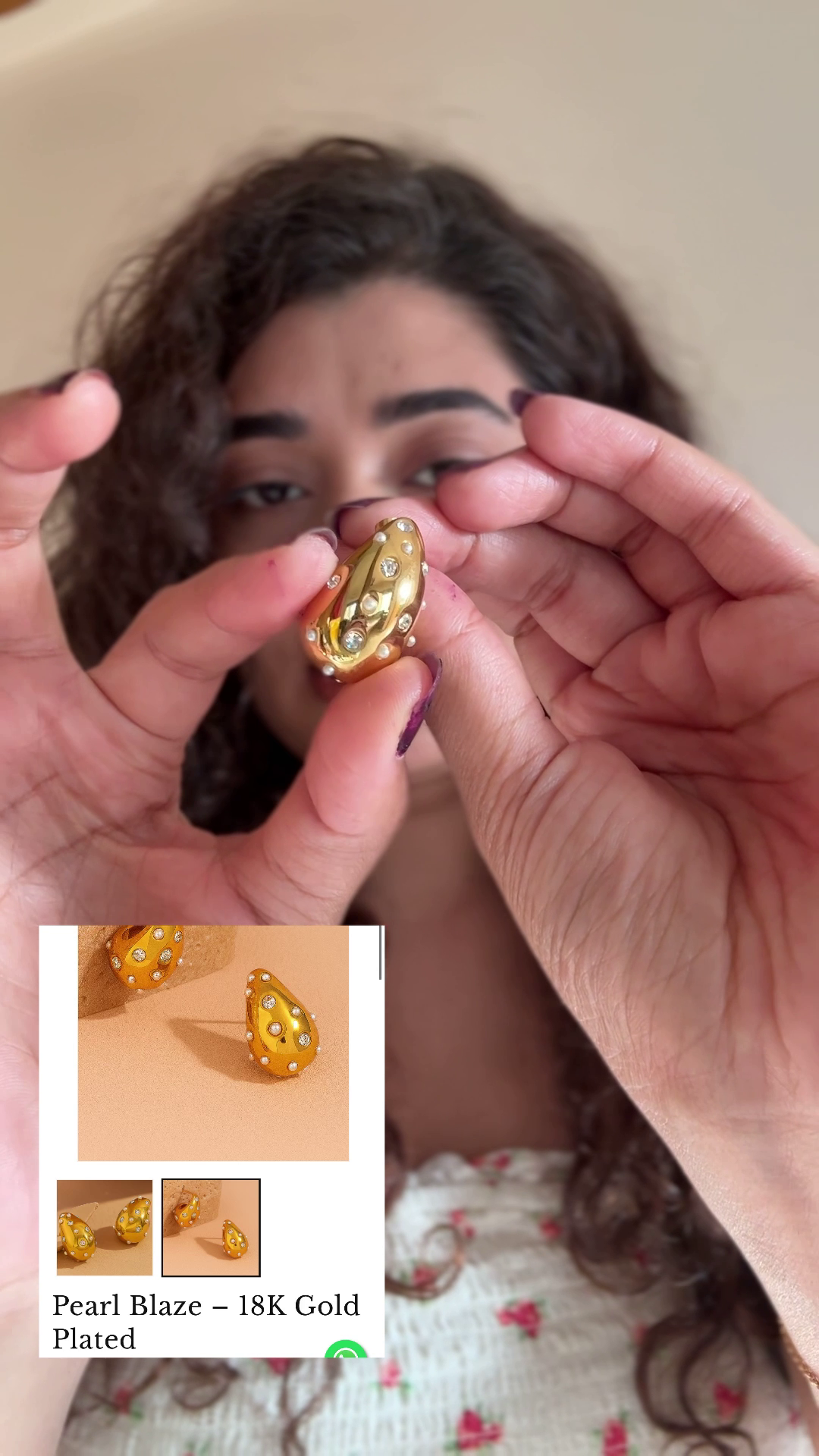 Pearl Blaze – 18K Gold Plated